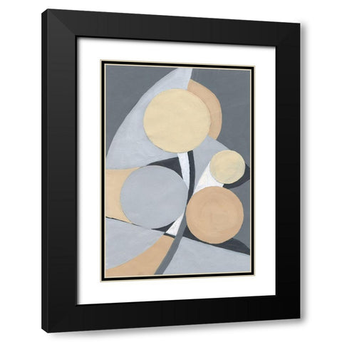 Millenium II Black Modern Wood Framed Art Print with Double Matting by Pattinian, Merri