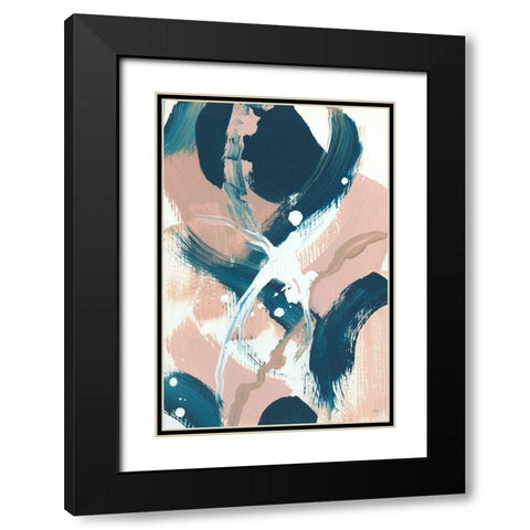 Summer Wind II Black Modern Wood Framed Art Print with Double Matting by Jill, Susan