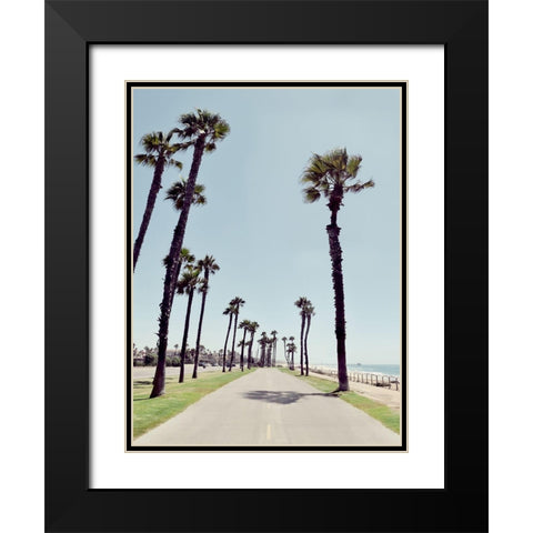 Path to Huntington Beach Black Modern Wood Framed Art Print with Double Matting by Carpentieri, Natalie