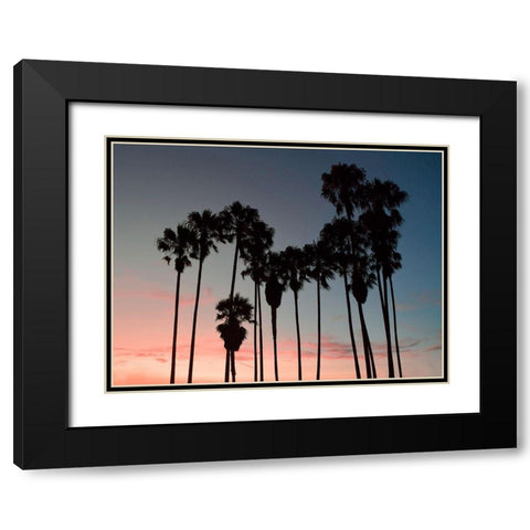 Venice Beach Black Modern Wood Framed Art Print with Double Matting by Carpentieri, Natalie