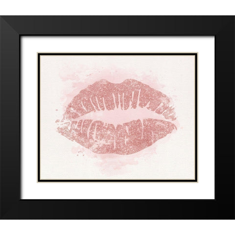 Blush Blush Baby Black Modern Wood Framed Art Print with Double Matting by Carpentieri, Natalie