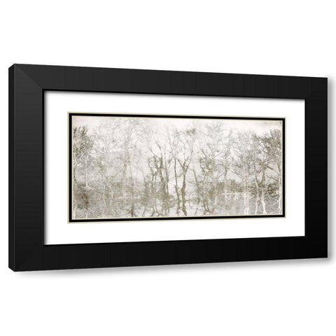 Shimmering Trees Black Modern Wood Framed Art Print with Double Matting by Weisz, Irene