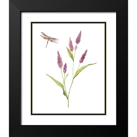 Wildflower Botanical IV Black Modern Wood Framed Art Print with Double Matting by Robinson, Carol