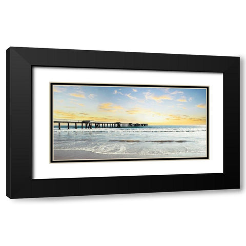 Pacific Beach Black Modern Wood Framed Art Print with Double Matting by Carpentieri, Natalie