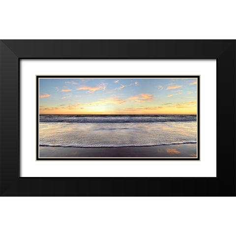Evening at Venice Beach Black Modern Wood Framed Art Print with Double Matting by Carpentieri, Natalie