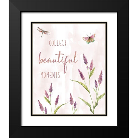 Collect Beautiful Moments Black Modern Wood Framed Art Print with Double Matting by Robinson, Carol