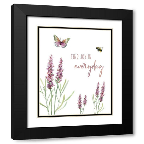 Find Joy Black Modern Wood Framed Art Print with Double Matting by Robinson, Carol