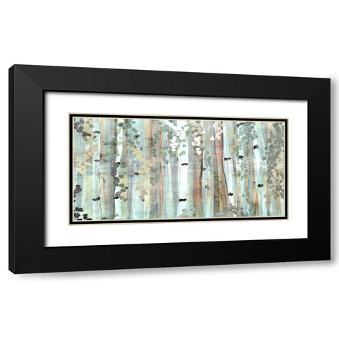 Spring Birch Meadow Black Modern Wood Framed Art Print with Double Matting by Jill, Susan