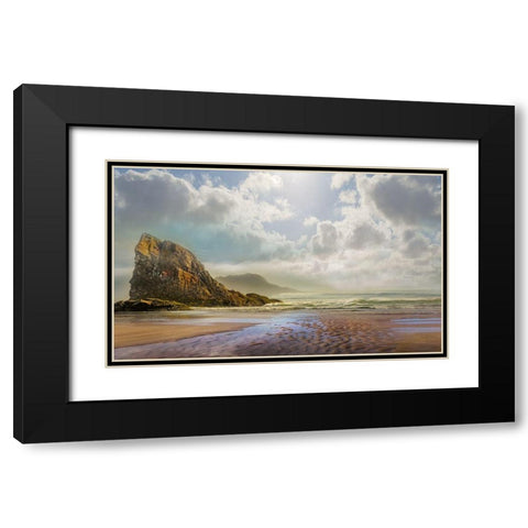 Meeting the Sky Black Modern Wood Framed Art Print with Double Matting by Calascibetta, Mike