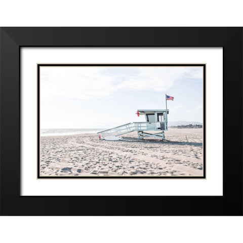 Beach Patrol Black Modern Wood Framed Art Print with Double Matting by Carpentieri, Natalie
