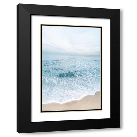 Tranquil Ocean I Black Modern Wood Framed Art Print with Double Matting by Carpentieri, Natalie