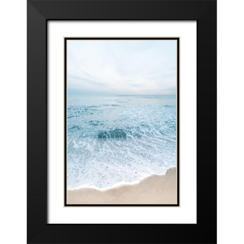 Tranquil Ocean I Black Modern Wood Framed Art Print with Double Matting by Carpentieri, Natalie