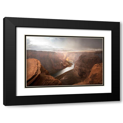 Glen Canyon Black Modern Wood Framed Art Print with Double Matting by Davidson, Janell