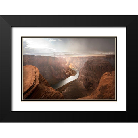 Glen Canyon Black Modern Wood Framed Art Print with Double Matting by Davidson, Janell