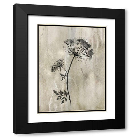 Sumi-e Silhouette I Black Modern Wood Framed Art Print with Double Matting by Knutsen, Conrad