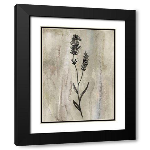 Sumi-e Silhouette II Black Modern Wood Framed Art Print with Double Matting by Knutsen, Conrad