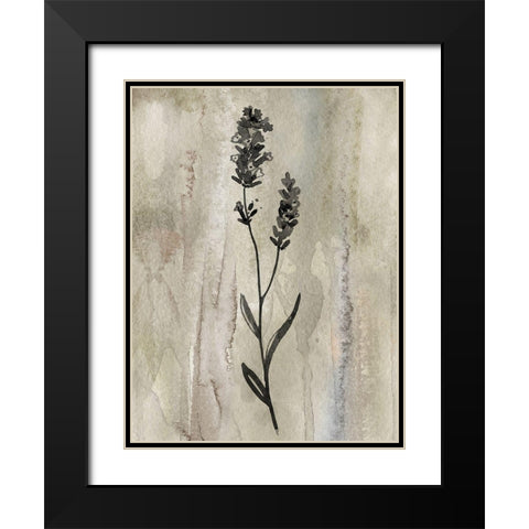Sumi-e Silhouette II Black Modern Wood Framed Art Print with Double Matting by Knutsen, Conrad