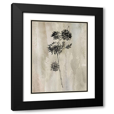 Sumi-e Silhouette IV Black Modern Wood Framed Art Print with Double Matting by Knutsen, Conrad
