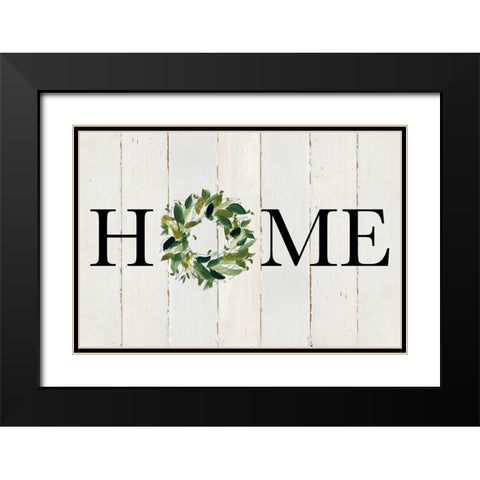 Home Black Modern Wood Framed Art Print with Double Matting by Robinson, Carol
