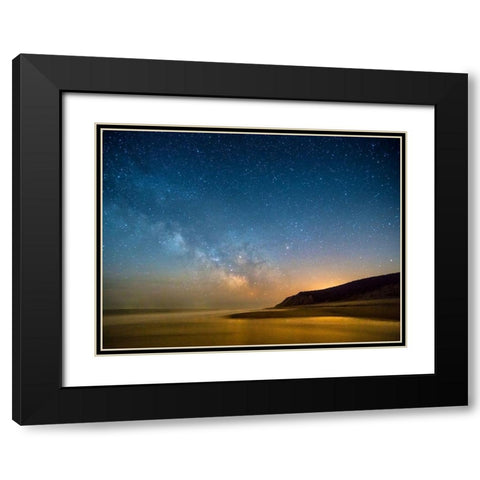 Milky Way Black Modern Wood Framed Art Print with Double Matting by Foulke, Doug