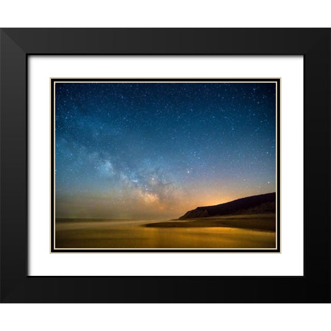 Milky Way Black Modern Wood Framed Art Print with Double Matting by Foulke, Doug