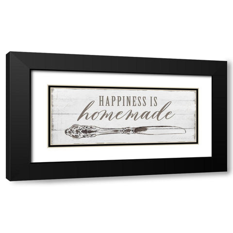 Happiness is Homemade Black Modern Wood Framed Art Print with Double Matting by Robinson, Carol
