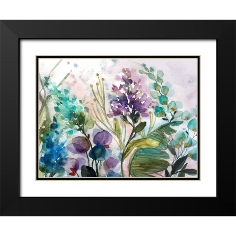 Exotic Plant Life Black Modern Wood Framed Art Print with Double Matting by Robinson, Carol