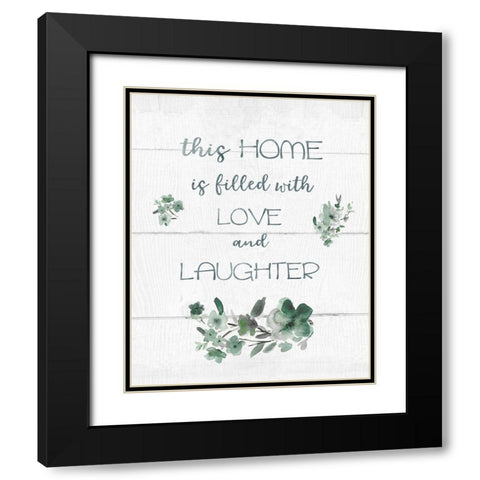 This Home Black Modern Wood Framed Art Print with Double Matting by Robinson, Carol