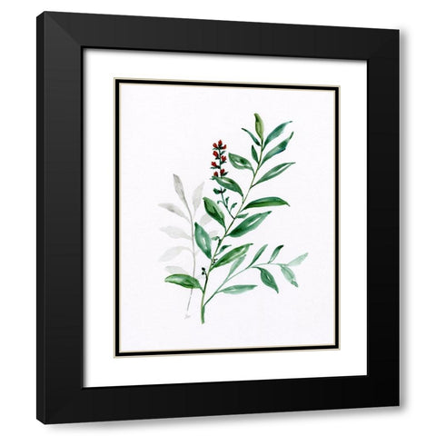 Freshly Picked III Black Modern Wood Framed Art Print with Double Matting by Nan