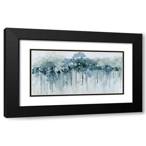 Blue Birch Morning Black Modern Wood Framed Art Print with Double Matting by Jill, Susan