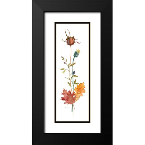 Autumn Botanical IV Black Modern Wood Framed Art Print with Double Matting by Robinson, Carol