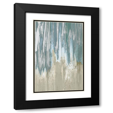 Like a Waterfall II Black Modern Wood Framed Art Print with Double Matting by Jill, Susan