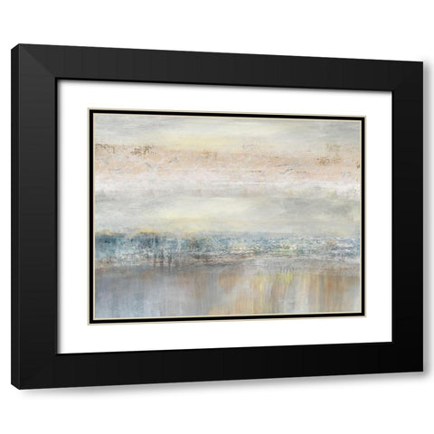 From A Distance Black Modern Wood Framed Art Print with Double Matting by Nan