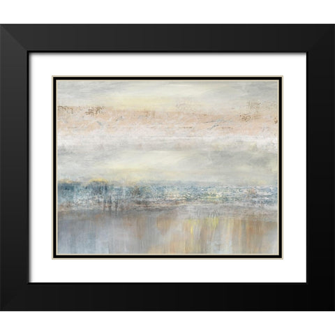 From A Distance Black Modern Wood Framed Art Print with Double Matting by Nan