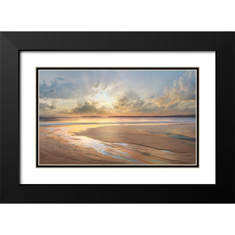Across the Way Black Modern Wood Framed Art Print with Double Matting by Calascibetta, Mike