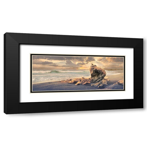 Grand Perch Black Modern Wood Framed Art Print with Double Matting by Calascibetta, Mike