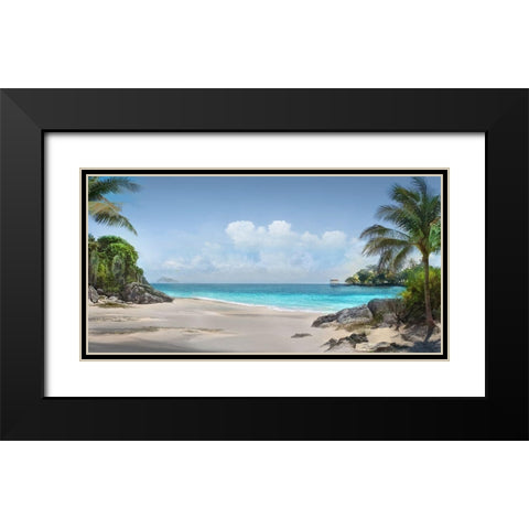 Down in Mexico Black Modern Wood Framed Art Print with Double Matting by Calascibetta, Mike