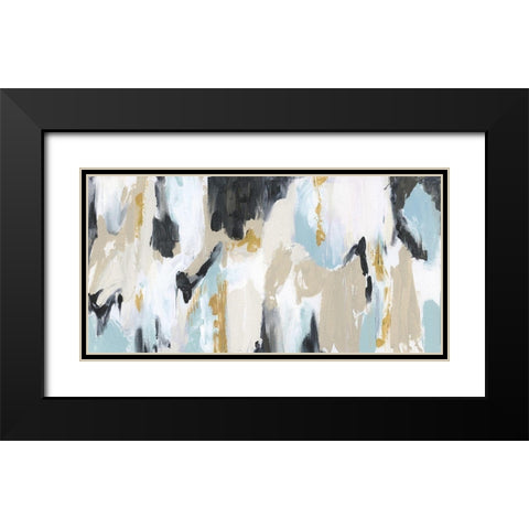 Summer Tides Black Modern Wood Framed Art Print with Double Matting by Jill, Susan