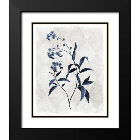 Harlequin Botanical I Black Modern Wood Framed Art Print with Double Matting by Robinson, Carol
