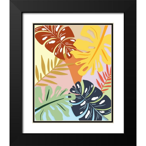 Tropical Foliage II Black Modern Wood Framed Art Print with Double Matting by Carpentieri, Natalie