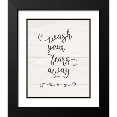 Wash Fears Black Modern Wood Framed Art Print with Double Matting by Carpentieri, Natalie