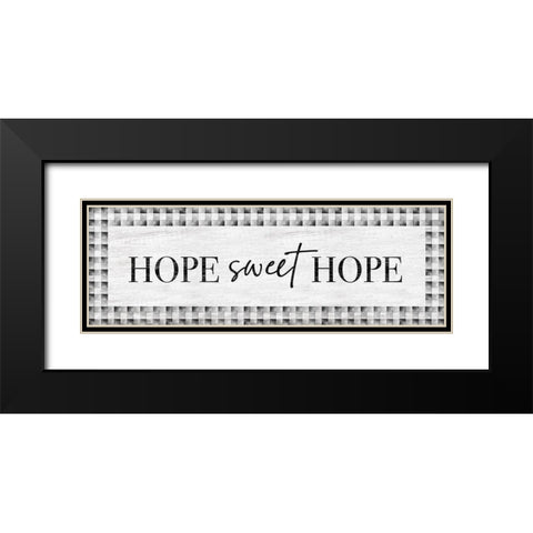 Hope Sweet Hope Black Modern Wood Framed Art Print with Double Matting by Carpentieri, Natalie