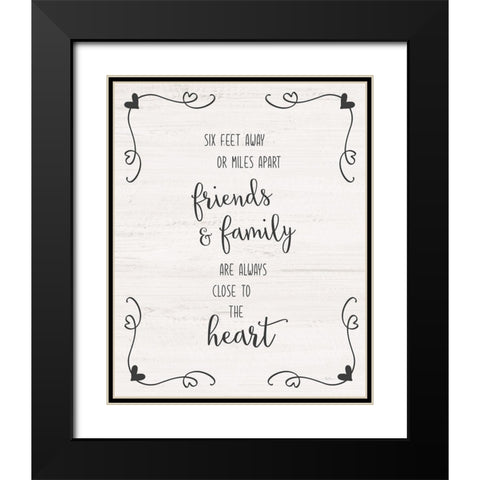 Six Feet Black Modern Wood Framed Art Print with Double Matting by Carpentieri, Natalie