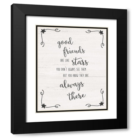 Always There Black Modern Wood Framed Art Print with Double Matting by Carpentieri, Natalie