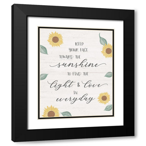 Toward The Sun Black Modern Wood Framed Art Print with Double Matting by Carpentieri, Natalie