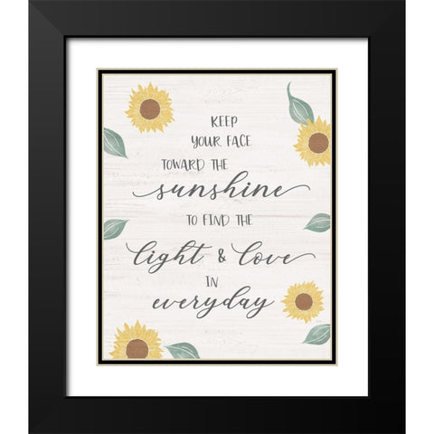 Toward The Sun Black Modern Wood Framed Art Print with Double Matting by Carpentieri, Natalie