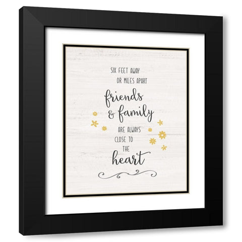 Close to the Heart Black Modern Wood Framed Art Print with Double Matting by Carpentieri, Natalie