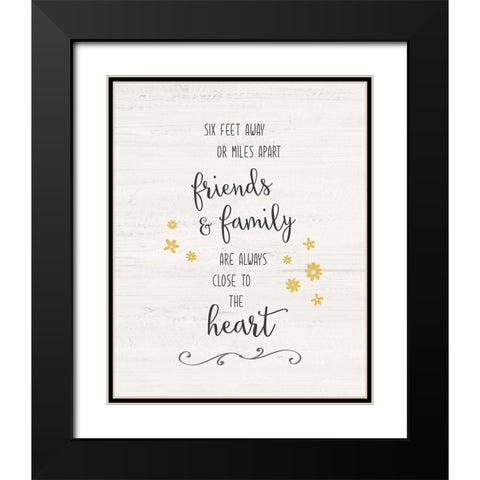Close to the Heart Black Modern Wood Framed Art Print with Double Matting by Carpentieri, Natalie
