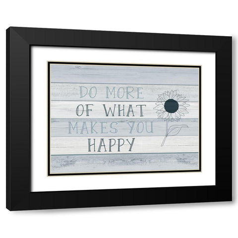 More of Happy Black Modern Wood Framed Art Print with Double Matting by CAD Designs