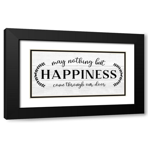 Through Our Door Black Modern Wood Framed Art Print with Double Matting by CAD Designs